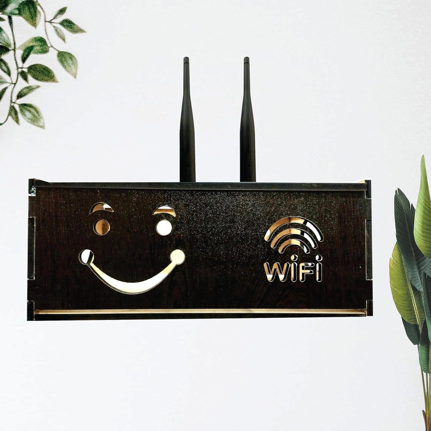 Horizontal WiFi Router Storage Box, WiFi Storage Cabinet ,Router Box for Wall Mount – Eco-Friendly, Durable, Modern Design, Reduces Clutter, Easy Installation, Fits Most Standard Routers
