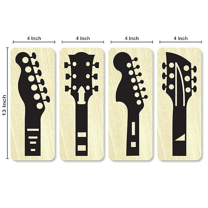 4x13 inch Abstract Wooden Wall Decor Art | Self-Adhesive Dual-Tone MDF Wall Hanging for Living Room, Bedroom, Office