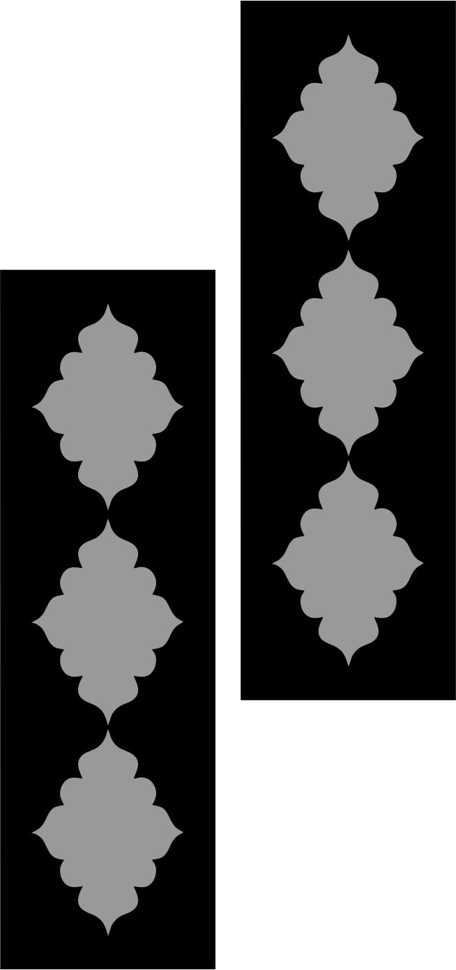 4X13 Set of 2 Handcrafted Wooden Wall Mirror Panels – Jharokha Style Decorative Wall Accents for Living Room, Bedroom, Lobby, or Entryway Wall Décor