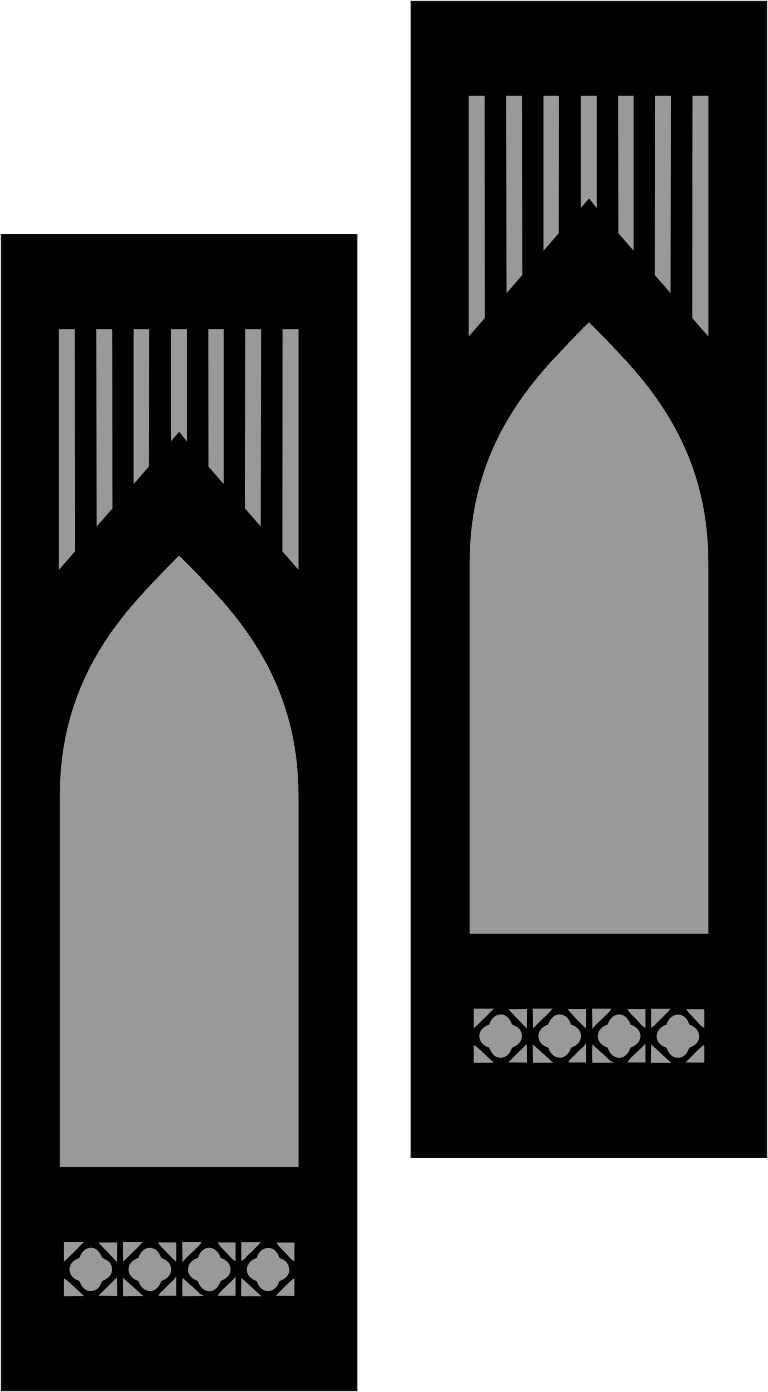 4X13 Set of 2 Handcrafted Wooden Wall Mirror Panels – Jharokha Style Decorative Wall Accents for Living Room, Bedroom, Lobby, or Entryway Wall Décor