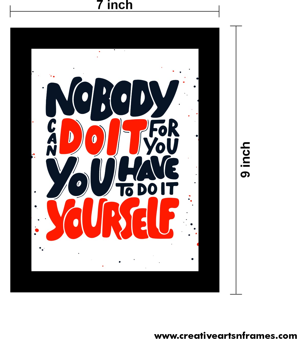 Set of 12 Avant Garde Framed Motivational Gym Posters | 7 x 9 inch Each | Wall Mount Rectangular Wall Art for Home or Office