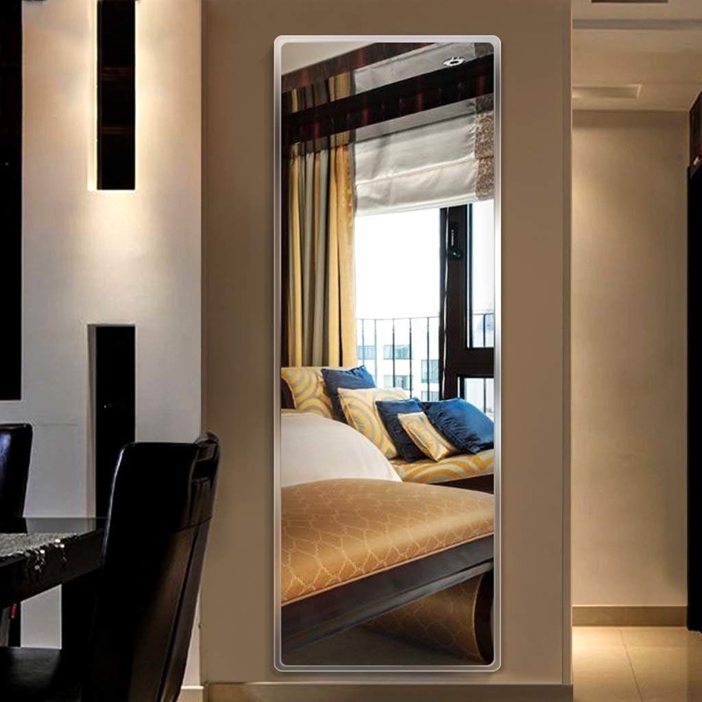 Elegant frameless full-length mirror with 5mm HD glass and beveled edges, adding depth and clarity to any room with a sleek, modern touch