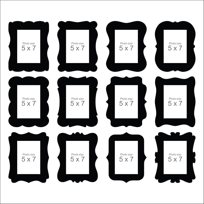Wooden 5 x 7 inch Photo Frame Set for Wall Decoration Ideal for Living Room Bedroom Office Birthday Anniversary Gifting and Home Decor