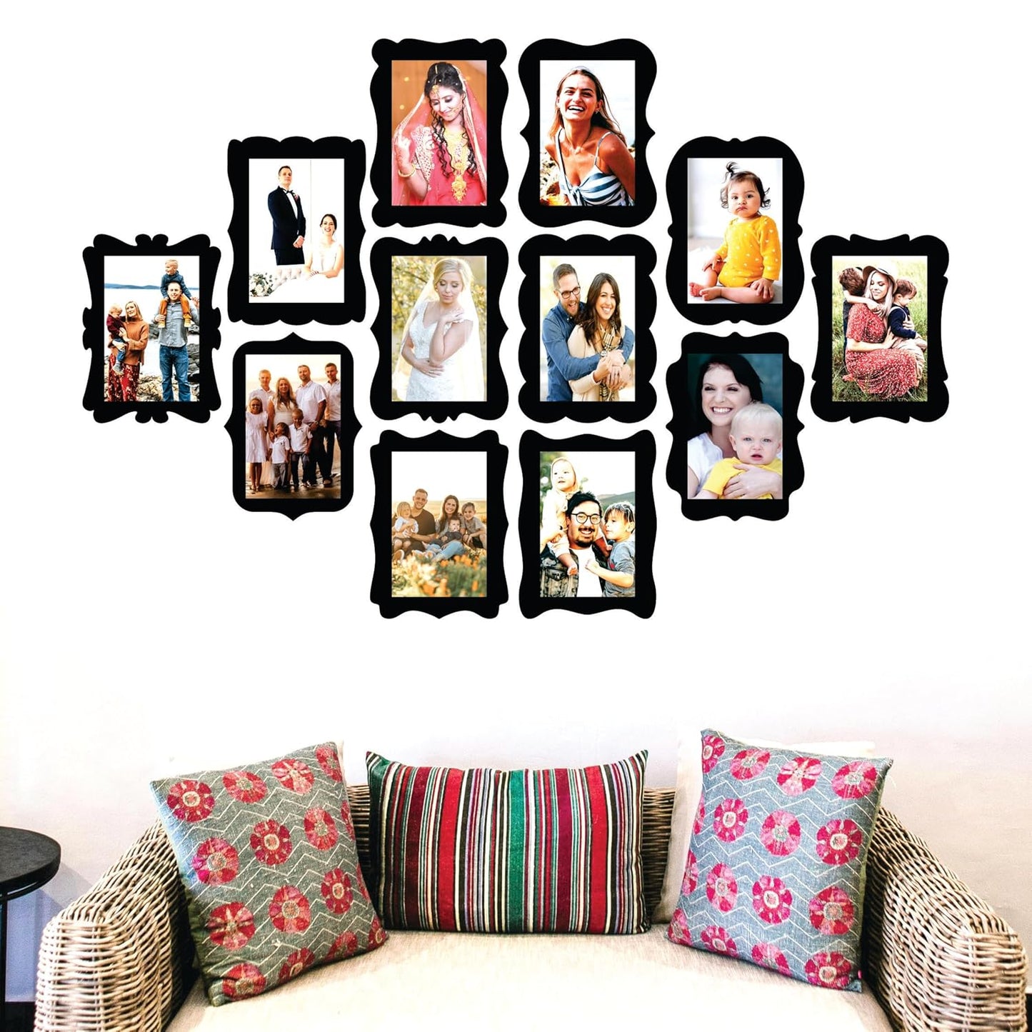 Wooden 8x12 inch Photo Frame for Wall Decoration – A4 Size Picture Frames for Living Room Bedroom Home Decor Anniversary Gift