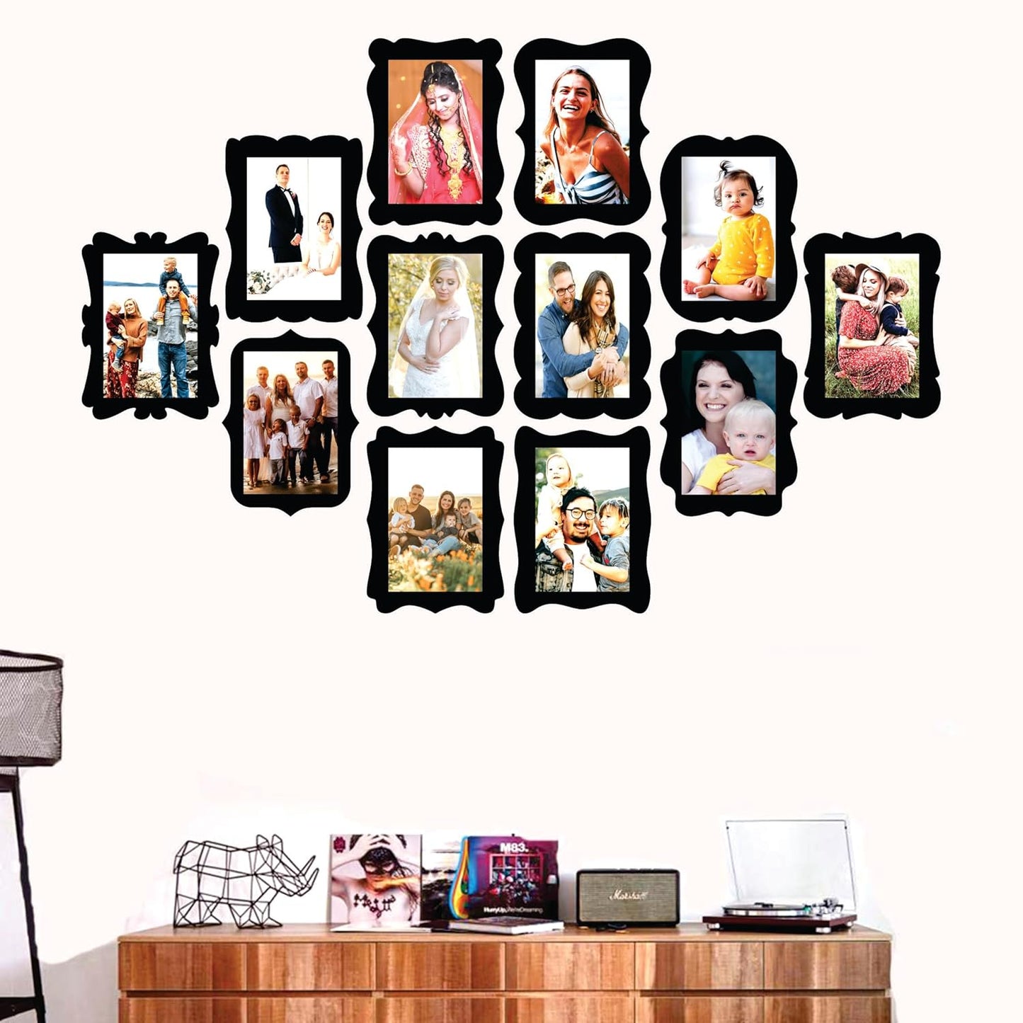 Wooden 8x12 inch Photo Frame for Wall Decoration – A4 Size Picture Frames for Living Room Bedroom Home Decor Anniversary Gift