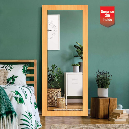 15x40 inch long rectangular framed mirror with MDF wood, dual hanging options, and elegant design—perfect for stylish, modern wall décor