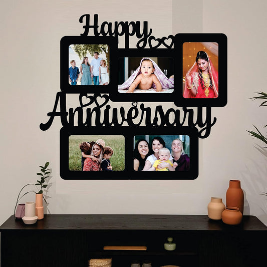 One Piece Jointless Wooden Multi Picture Collage Photo Frame –Multi Theme Tabletop Décor for Living Room, Gift, Office or Kids Room Use