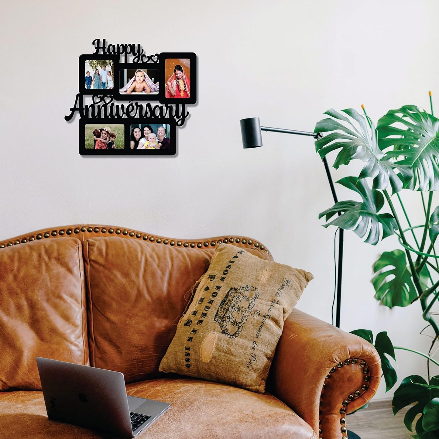 One Piece Jointless Wooden Multi Picture Collage Photo Frame –Multi Theme Tabletop Décor for Living Room, Gift, Office or Kids Room Use