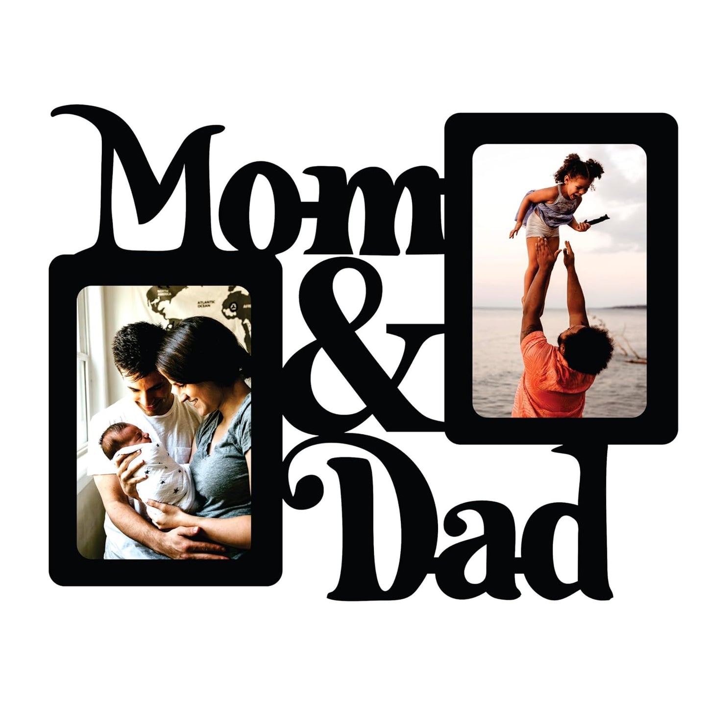 Big Size One Piece Jointless Wooden Multi Picture Collage Photo Frame for Wall Decoration – Home Decor Item for Living Room or Gifting