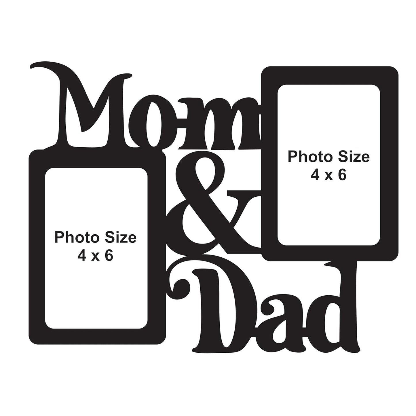 Big Size One Piece Jointless Wooden Multi Picture Collage Photo Frame for Wall Decoration – Home Decor Item for Living Room or Gifting