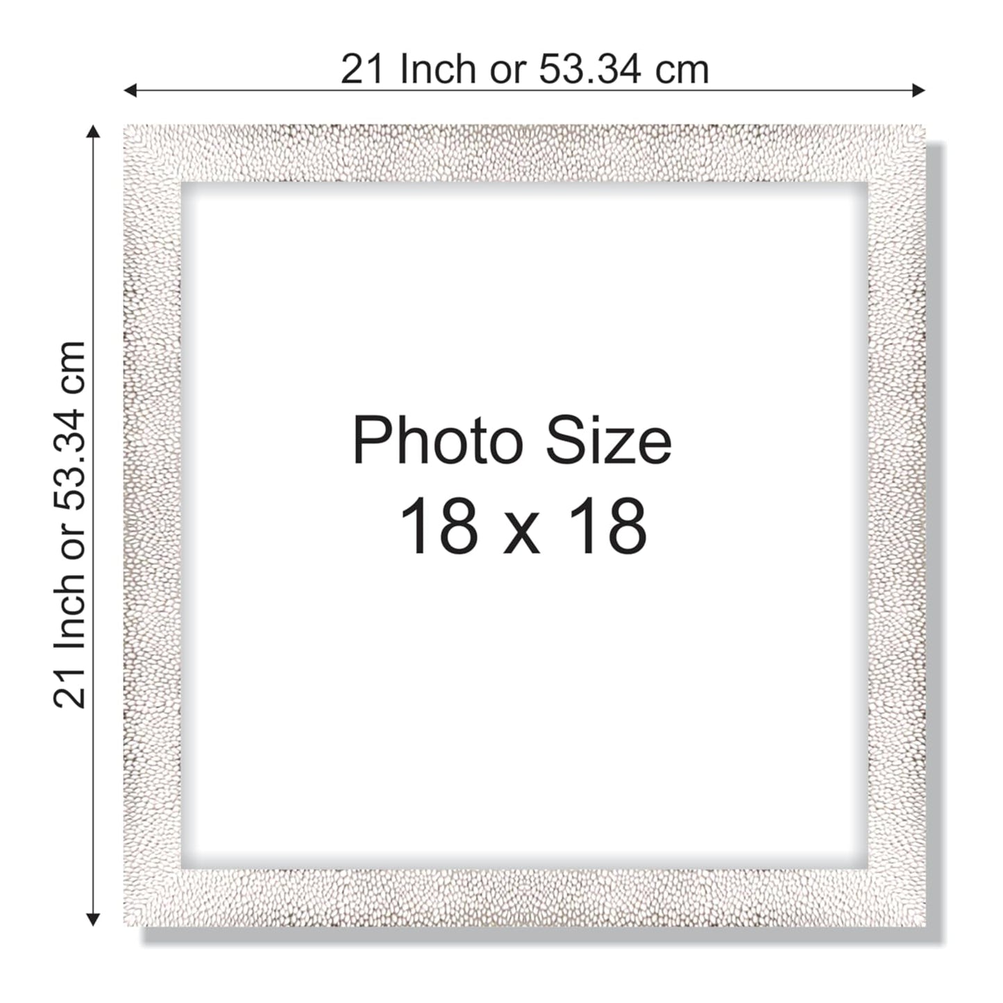 Big Premium Polystyrene Fibre Photo Frame – Modern Wall Mount Picture Frame for Living Room, Bedroom, Office or Gift Decoration Use