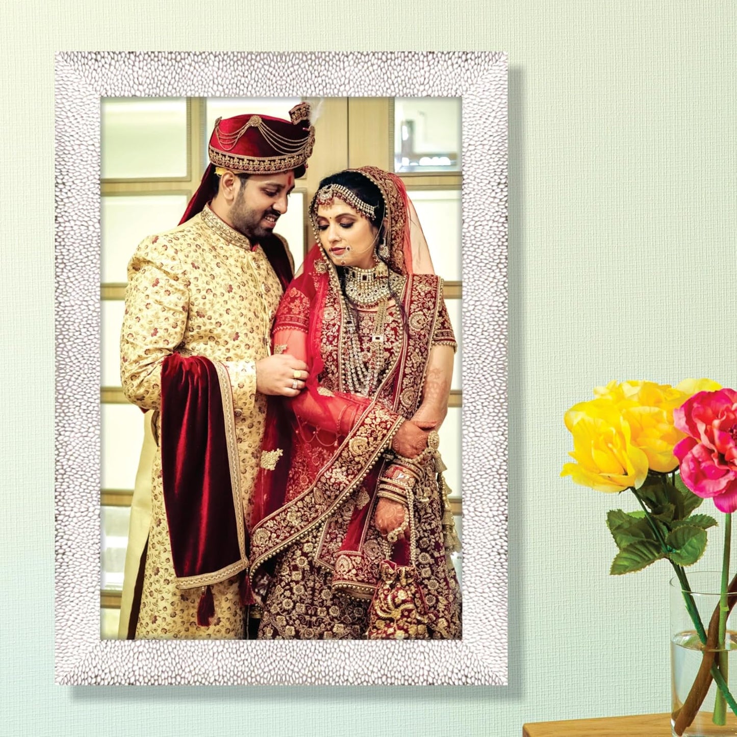 Big Premium Polystyrene Fibre Photo Frame – Modern Wall Mount Picture Frame for Living Room, Bedroom, Office or Gift Decoration Use