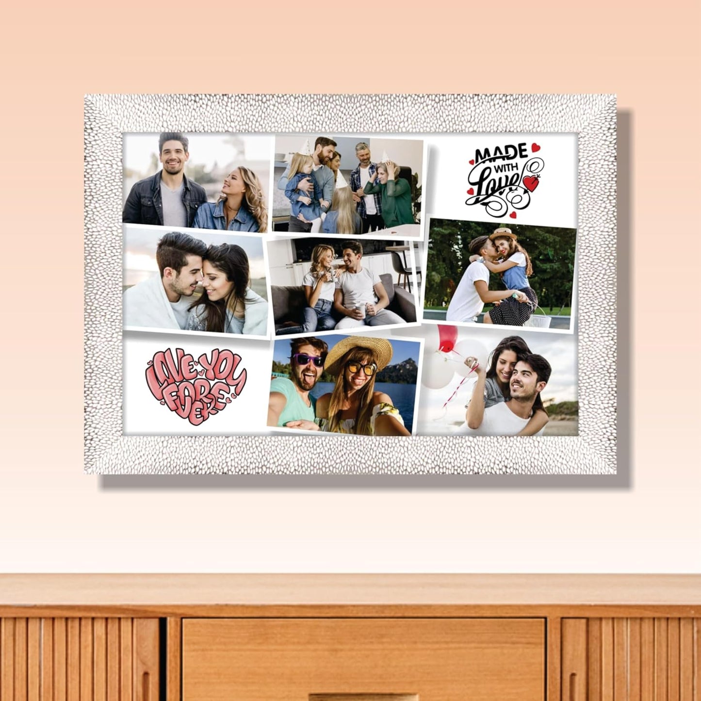 Big Premium Polystyrene Fibre Photo Frame – Modern Wall Mount Picture Frame for Living Room, Bedroom, Office or Gift Decoration Use