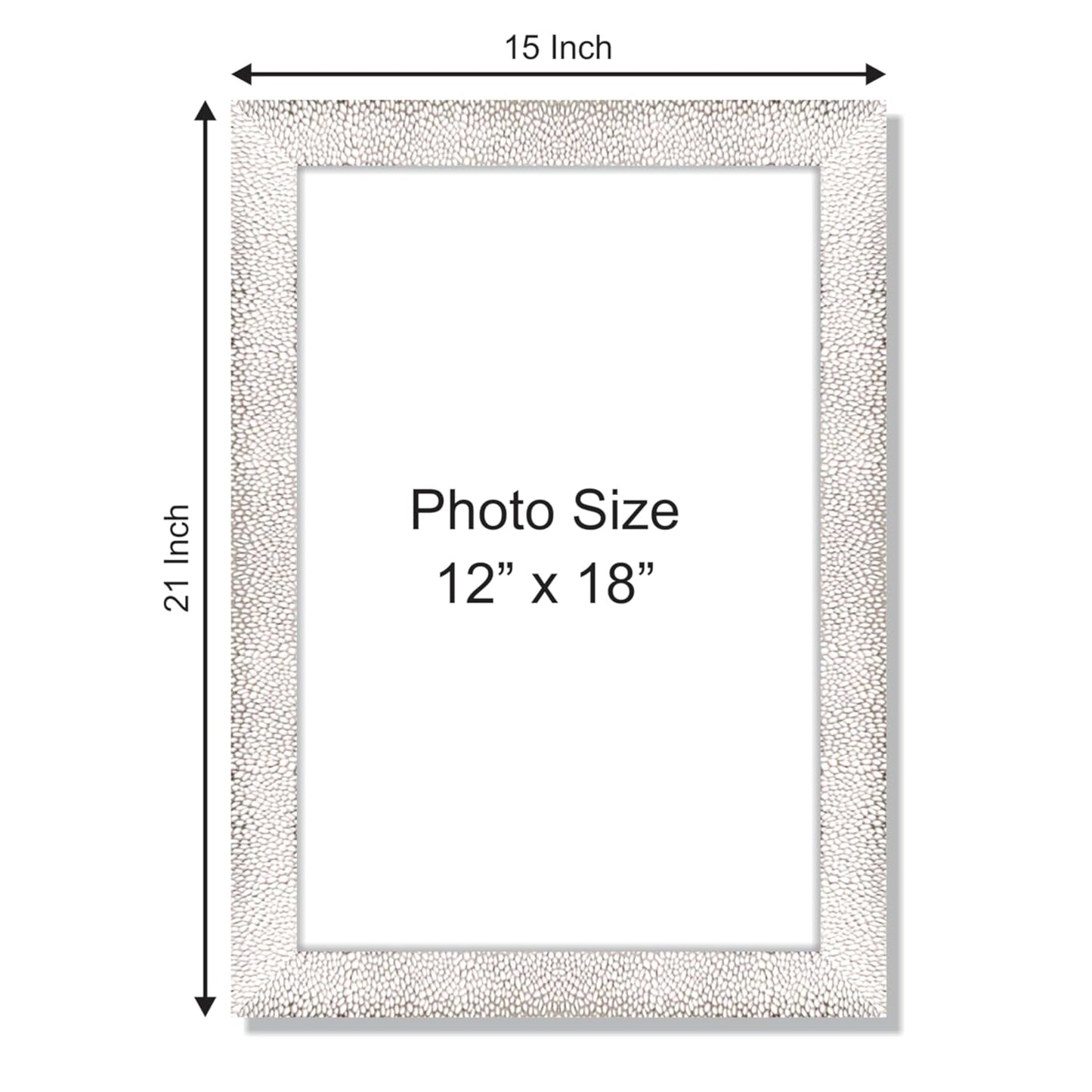 Big Premium Polystyrene Fibre Photo Frame – Modern Wall Mount Picture Frame for Living Room, Bedroom, Office or Gift Decoration Use