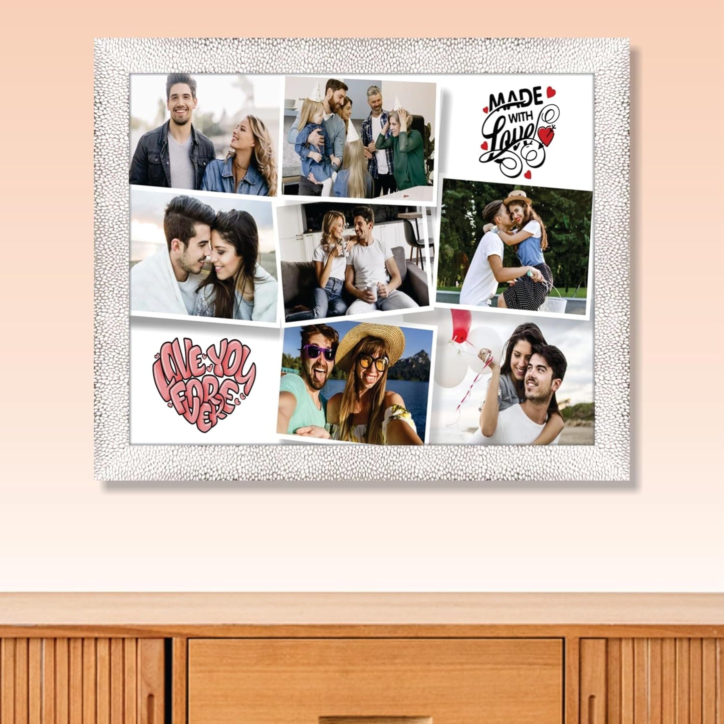 Big Premium Polystyrene Fibre Photo Frame – Modern Wall Mount Picture Frame for Living Room, Bedroom, Office or Gift Decoration Use