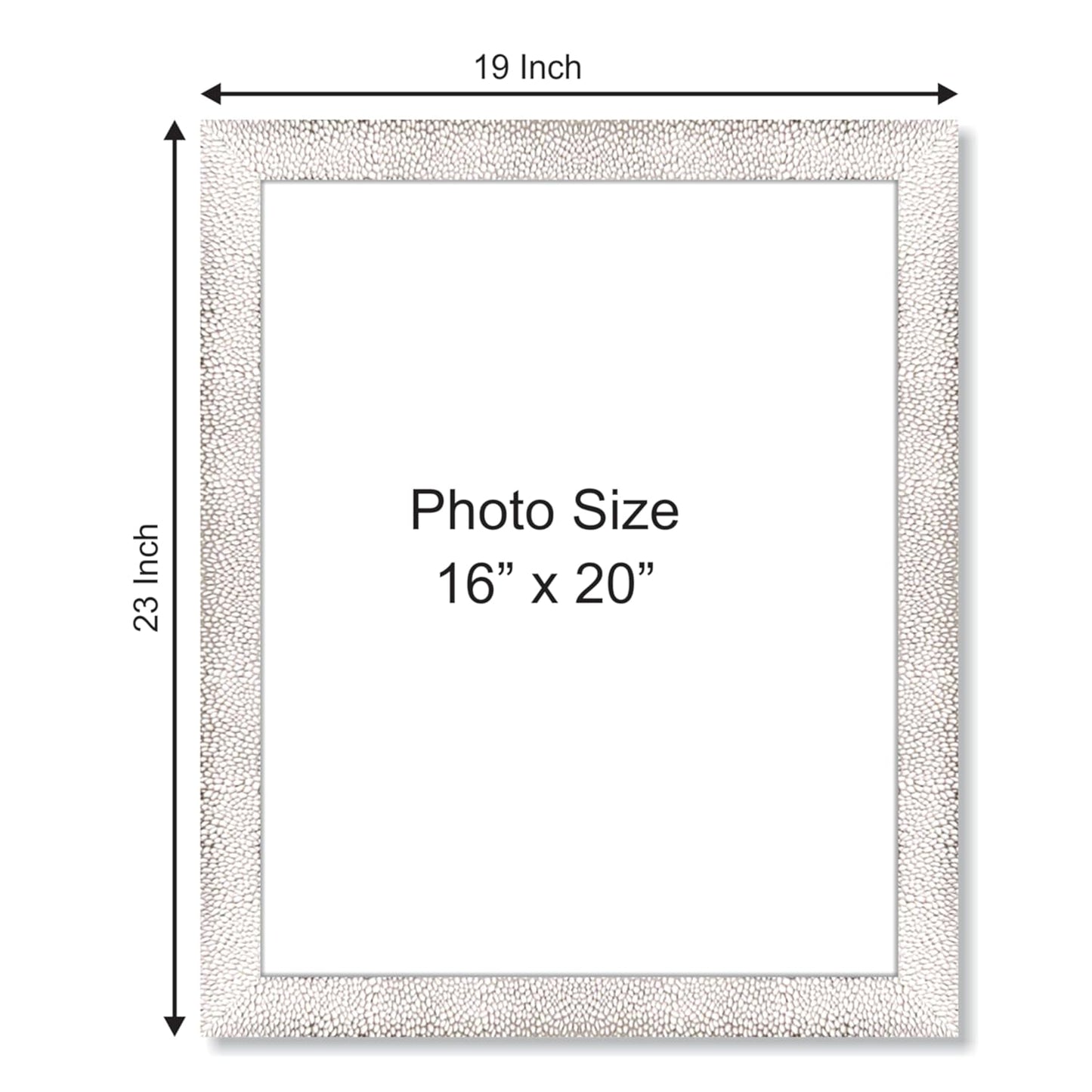 Big Premium Polystyrene Fibre Photo Frame – Modern Wall Mount Picture Frame for Living Room, Bedroom, Office or Gift Decoration Use