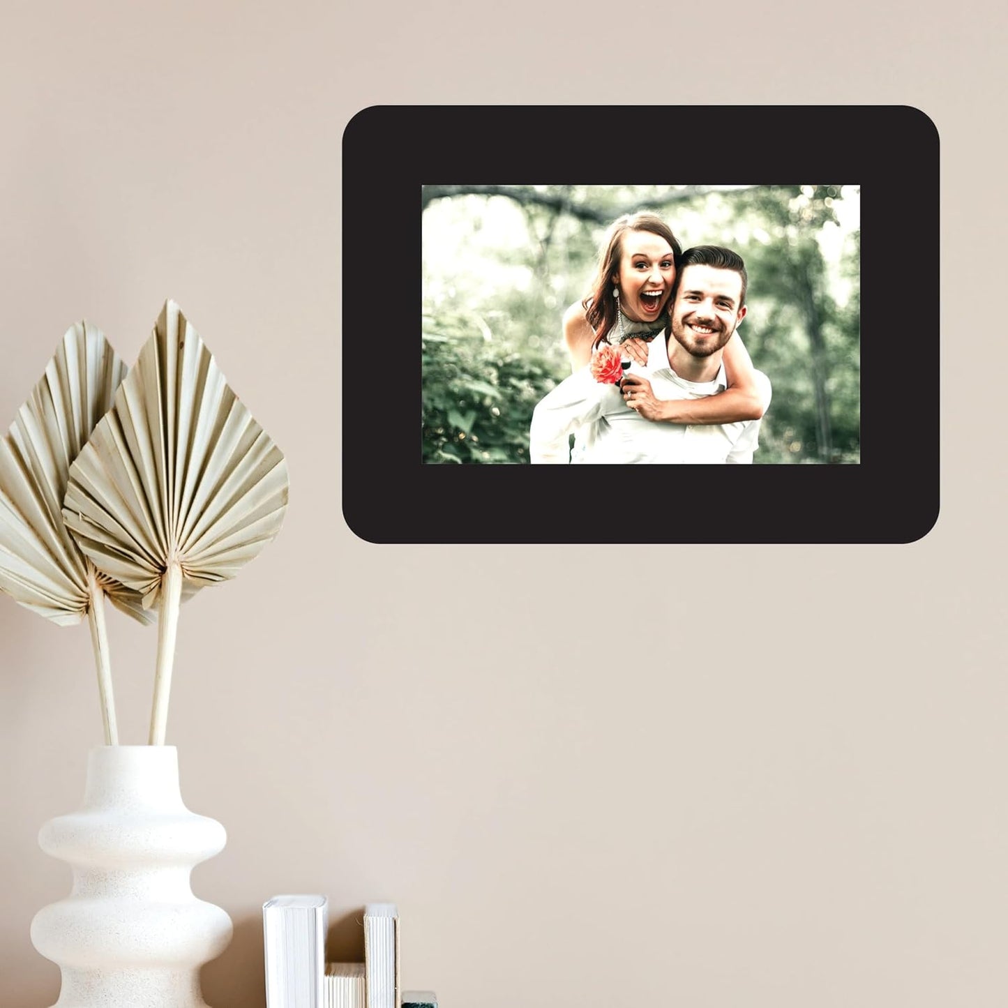 One Piece Jointless Wooden Multi Picture Collage Photo Frame – Elegant Wall Décor for Living Room, Bedroom, Hallway and Gifting Purpose