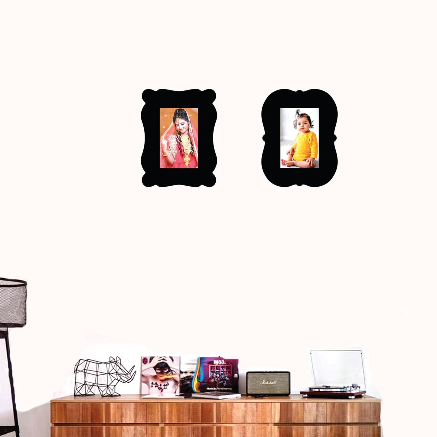 Wooden 5 x 7 inch Photo Frame Set for Wall Decoration Ideal for Living Room Bedroom Office Birthday Anniversary Gifting and Home Decor