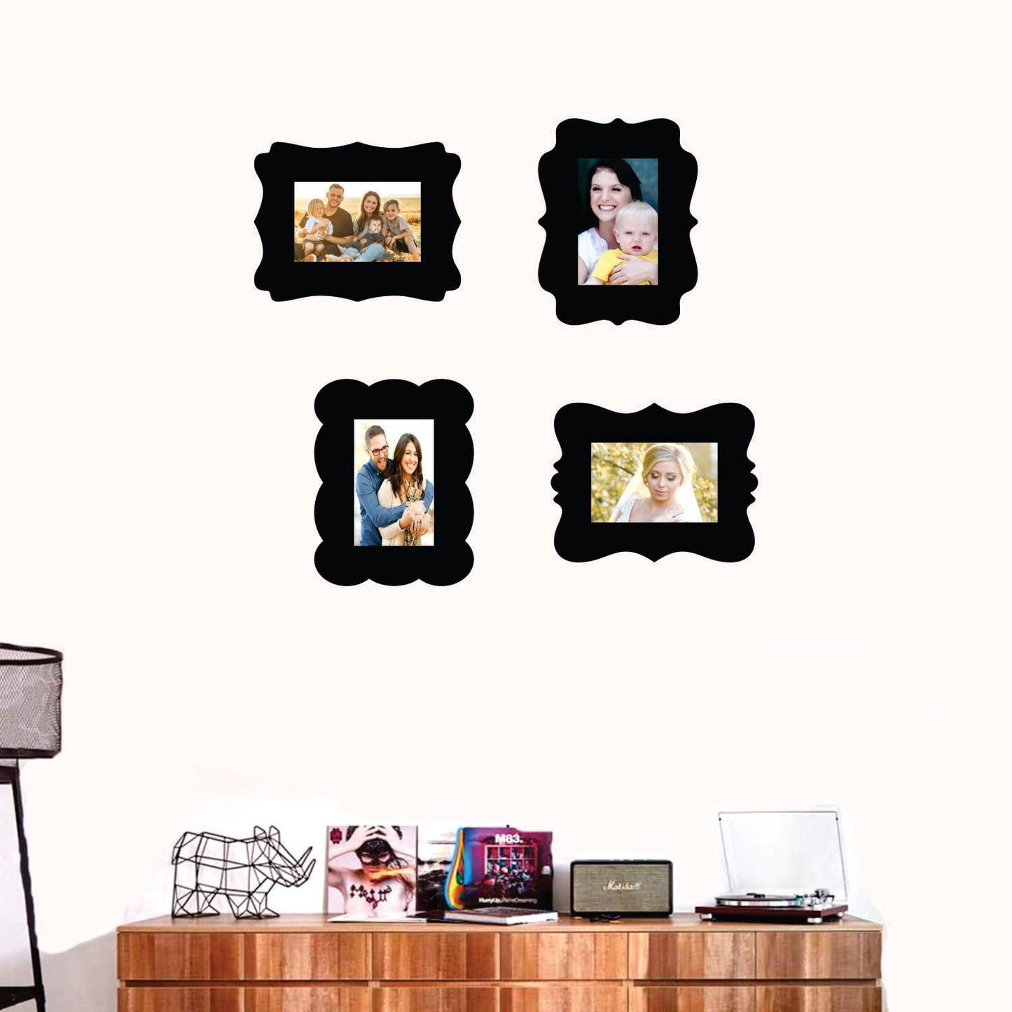 Wooden 5 x 7 inch Photo Frame Set for Wall Decoration Ideal for Living Room Bedroom Office Birthday Anniversary Gifting and Home Decor