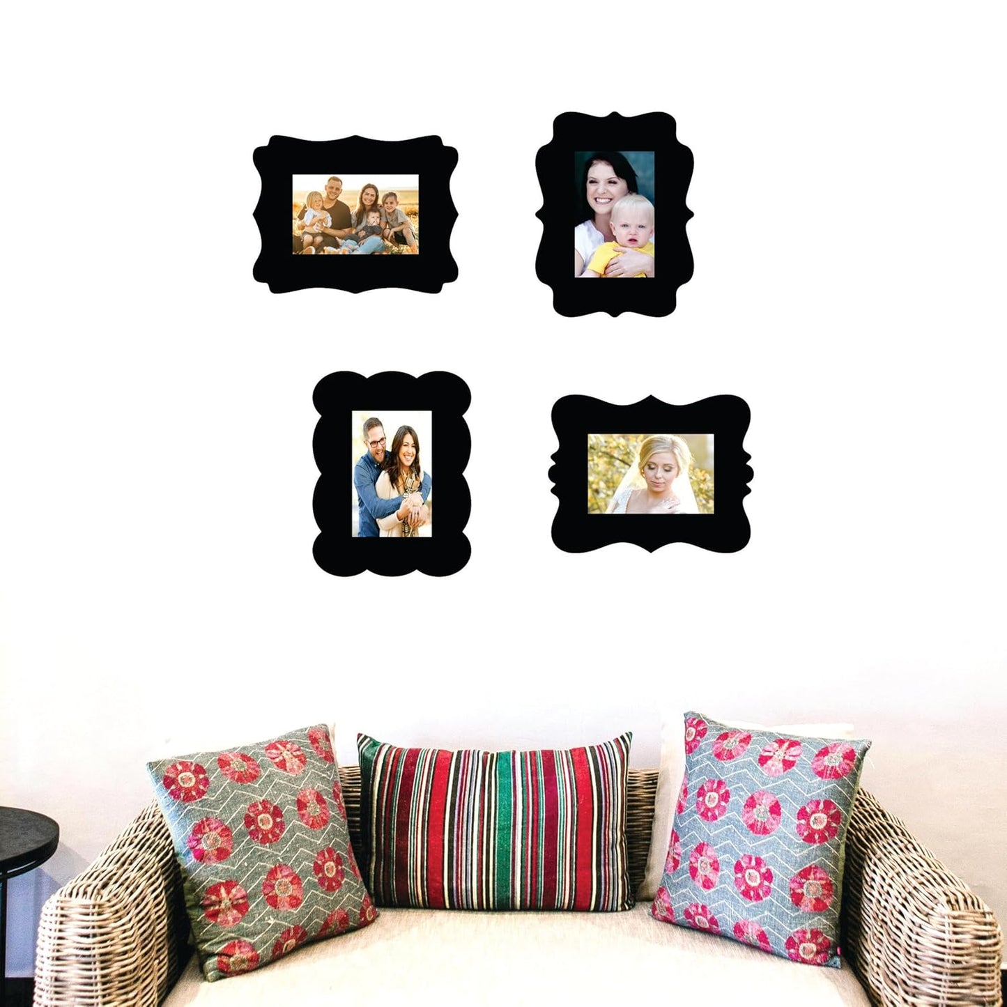 Wooden 4 x 6 inch Photo Frame Set for Wall Decoration Living Room Bedroom Office Gift for Birthday Anniversary Home Decor Items