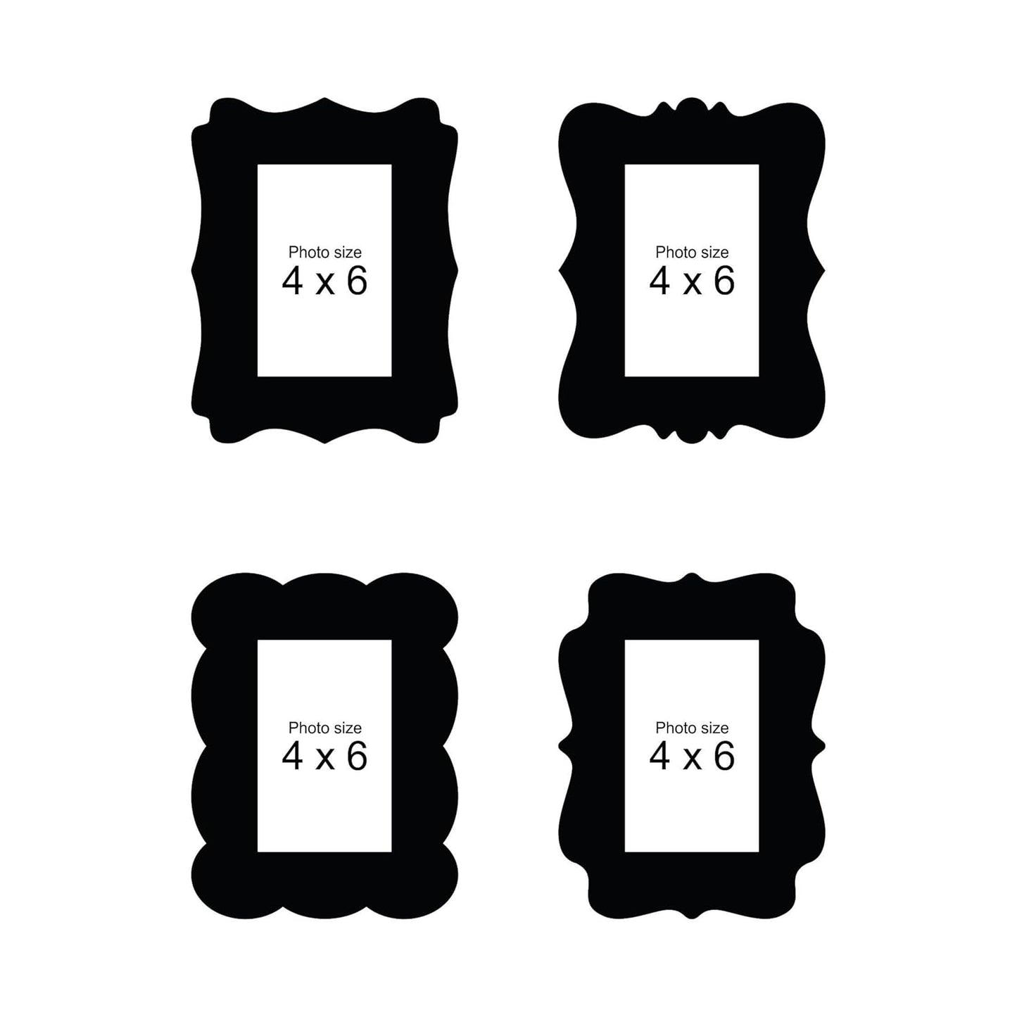 Wooden 4 x 6 inch Photo Frame Set for Wall Decoration Living Room Bedroom Office Gift for Birthday Anniversary Home Decor Items