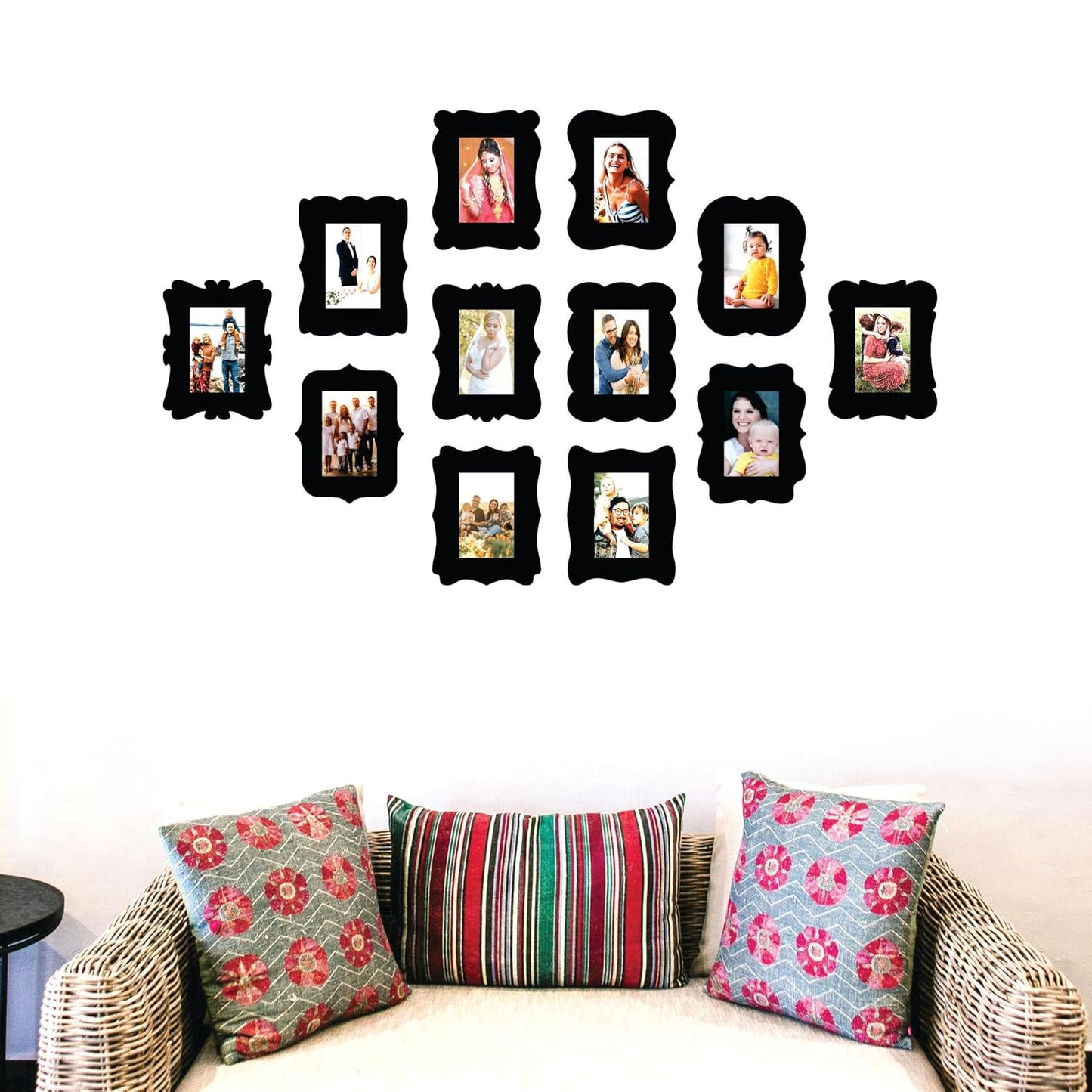 Wooden 5 x 7 inch Photo Frame Set for Wall Decoration Ideal for Living Room Bedroom Office Birthday Anniversary Gifting and Home Decor