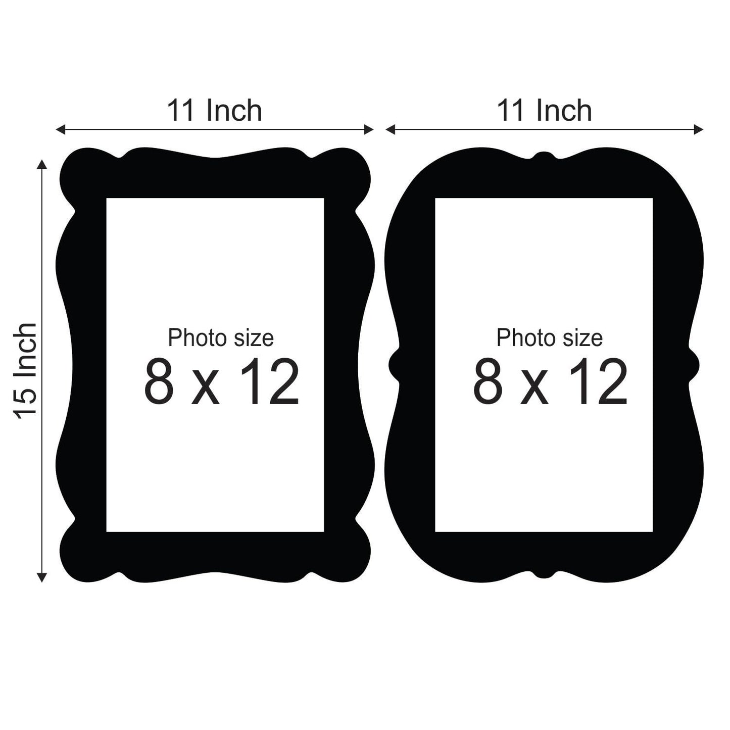 Wooden 8x12 inch Photo Frame for Wall Decoration – A4 Size Picture Frames for Living Room Bedroom Home Decor Anniversary Gift