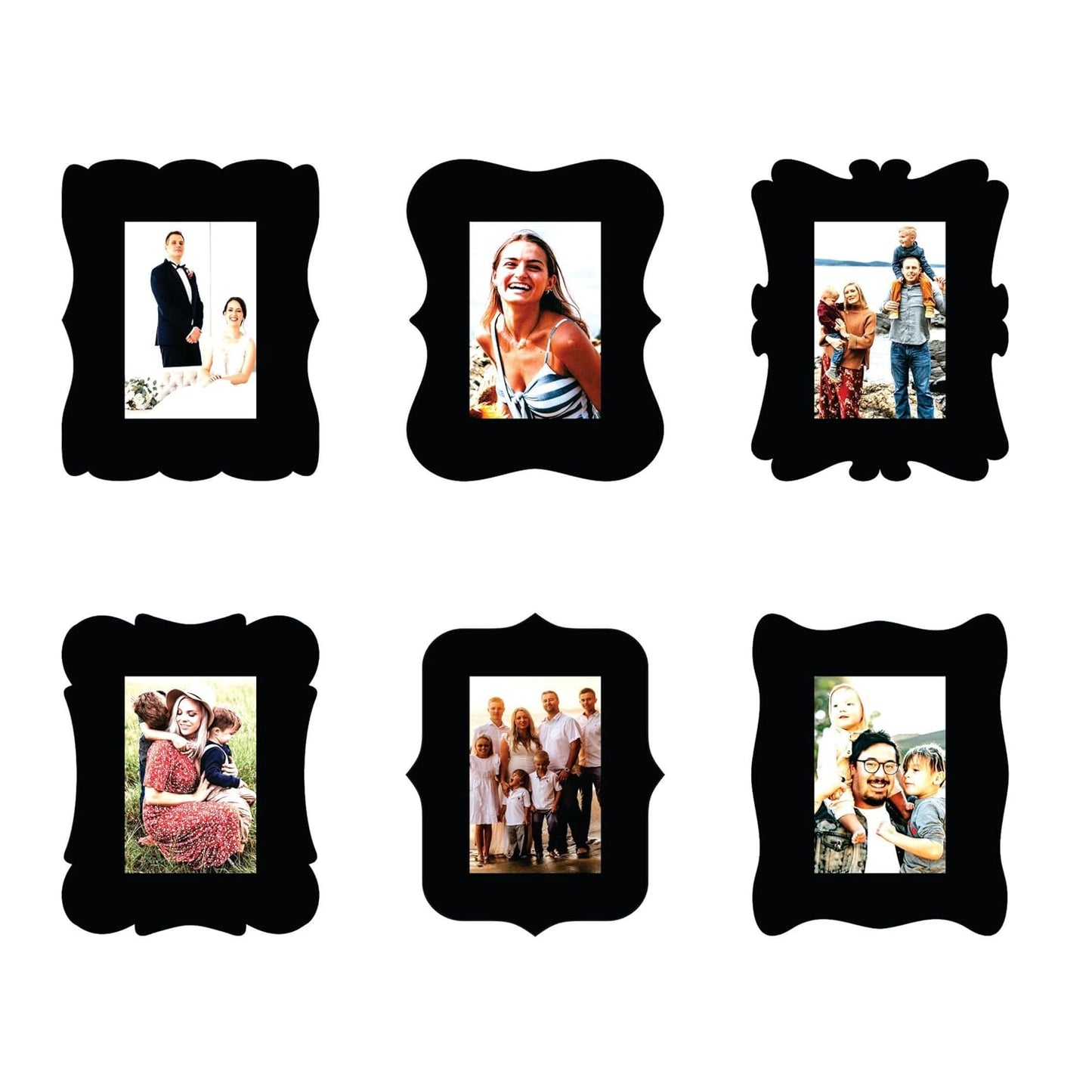 Wooden 4 x 6 inch Photo Frame Set for Wall Decoration Living Room Bedroom Office Gift for Birthday Anniversary Home Decor Items