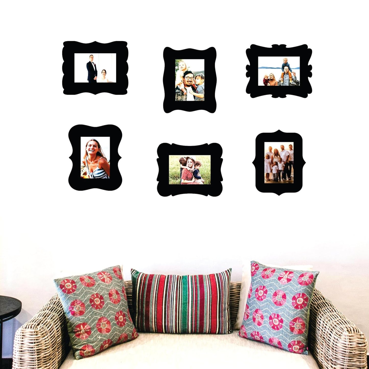 Wooden 4 x 6 inch Photo Frame Set for Wall Decoration Living Room Bedroom Office Gift for Birthday Anniversary Home Decor Items