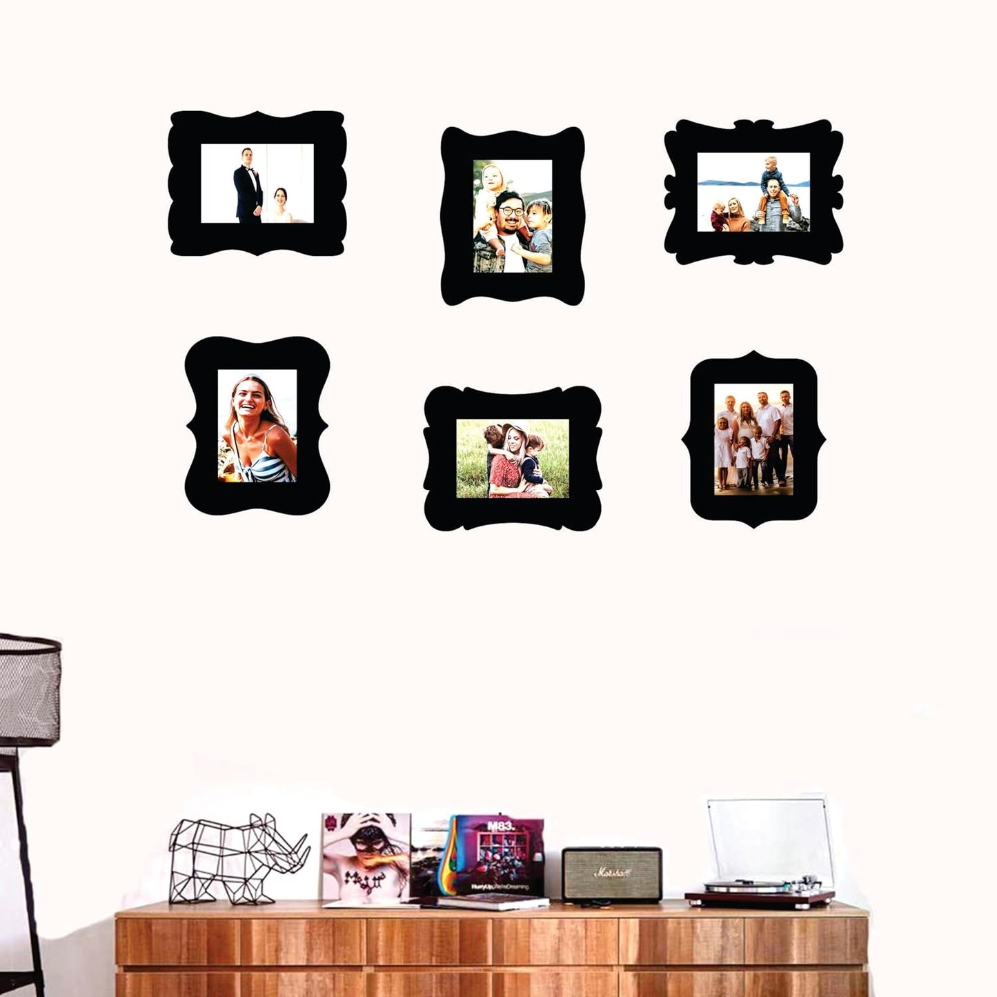 Wooden 5 x 7 inch Photo Frame Set for Wall Decoration Ideal for Living Room Bedroom Office Birthday Anniversary Gifting and Home Decor
