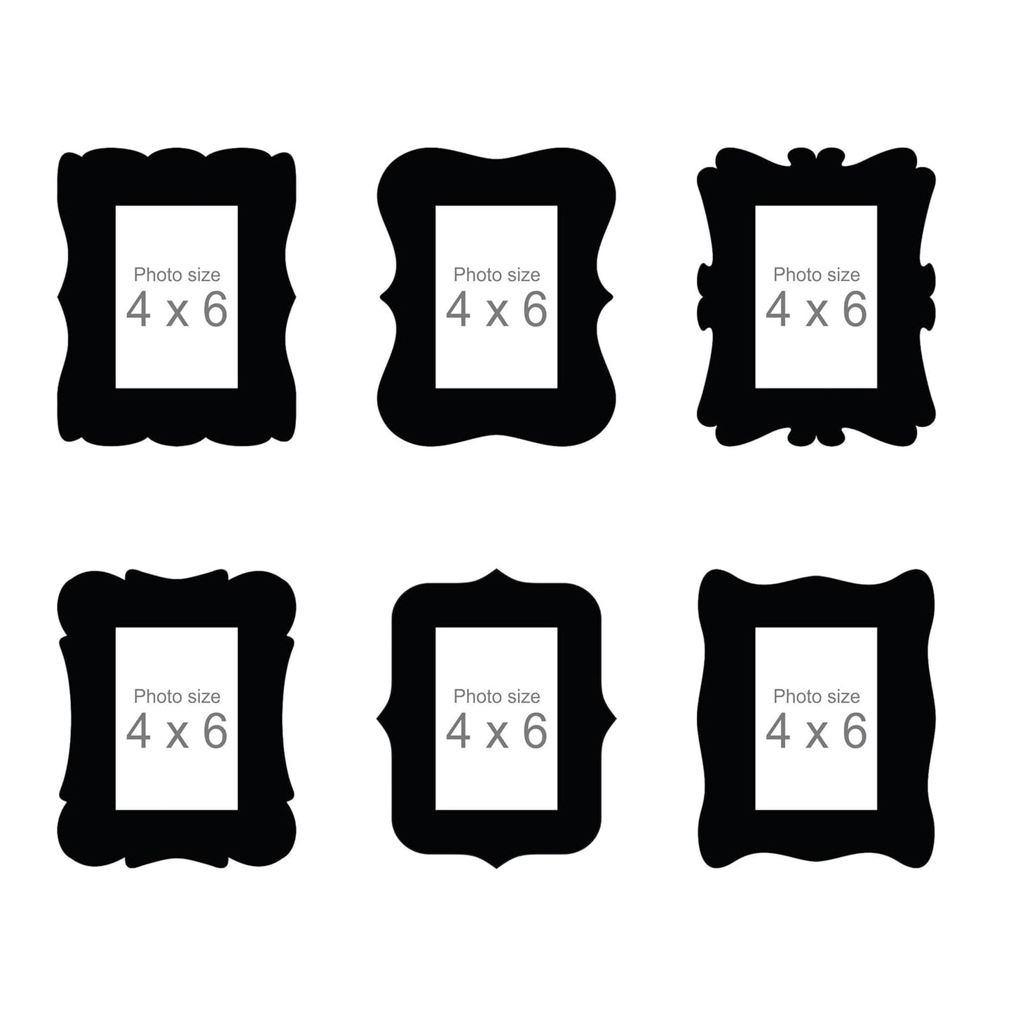 Wooden 4 x 6 inch Photo Frame Set for Wall Decoration Living Room Bedroom Office Gift for Birthday Anniversary Home Decor Items