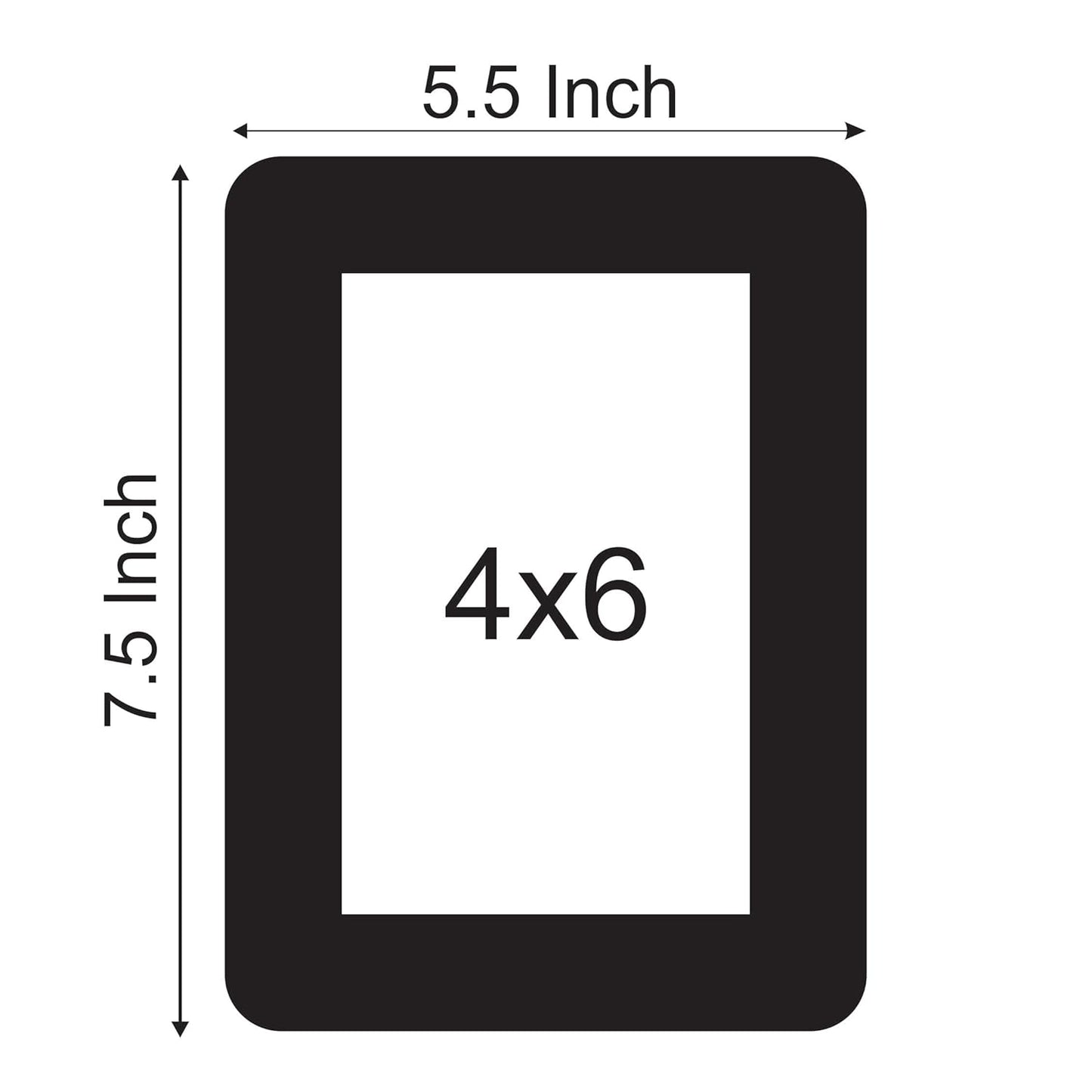 Magnetic Wooden 4x6 inch Photo Frame for Wall Decor – Modern Rectangular Picture Holder for Living Room Bedroom Anniversary or Birthday Gift