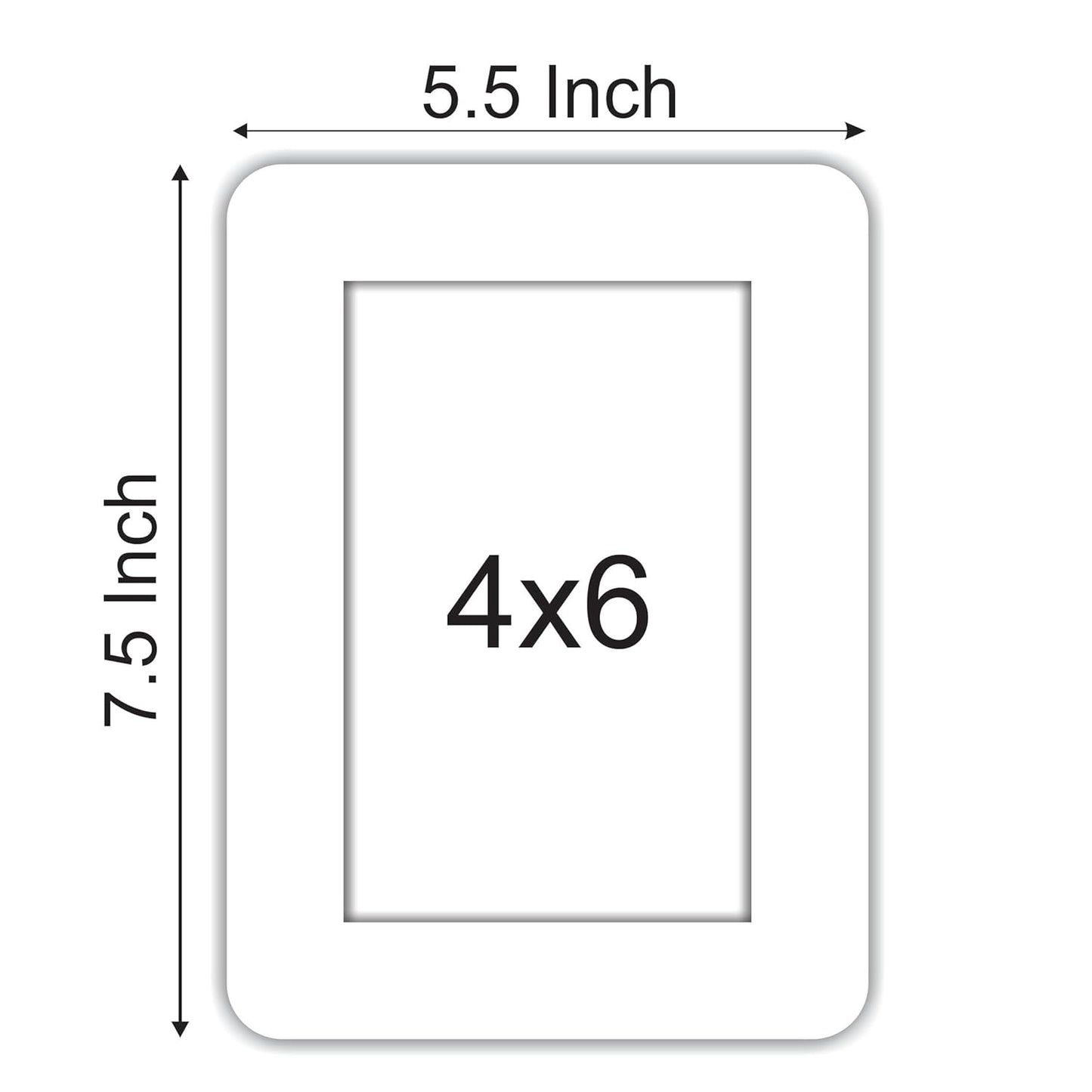 Magnetic Wooden 4x6 inch Photo Frame for Wall Decor – Modern Rectangular Picture Holder for Living Room Bedroom Anniversary or Birthday Gift