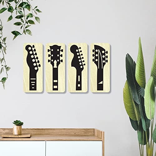 4x13 inch Abstract Wooden Wall Decor Art | Self-Adhesive Dual-Tone MDF Wall Hanging for Living Room, Bedroom, Office