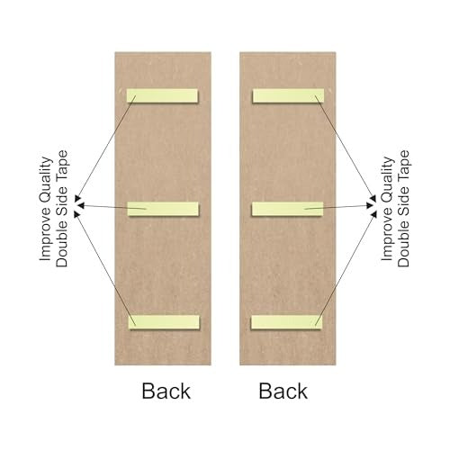 4x13 inch Abstract Wooden Wall Decor Art | Self-Adhesive Dual-Tone MDF Wall Hanging for Living Room, Bedroom, Office